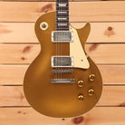 Gibson 1957 Les Paul Goldtop Darkback Reissue Double Gold electric guitar with dual humbuckers and gold hardware