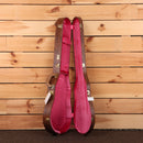 Gibson 1957 Les Paul Goldtop Darkback Reissue hardshell guitar case brown exterior with pink velvet interior and gold latches