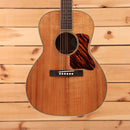 Bourgeois Downeast LDB Hawaiian Blues acoustic guitar Natural finish with figured koa top and tortoise pickguard