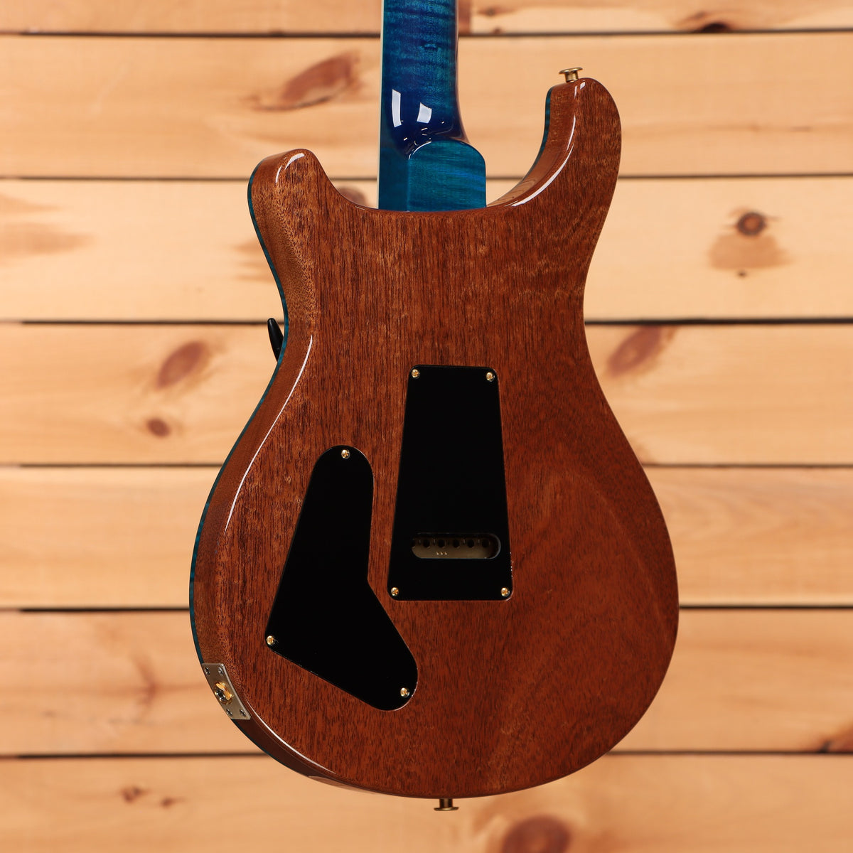PRS Wood Library McCarty Tremolo electric guitar Arctic Blue mahogany back with gold hardware and tremolo cavity cover