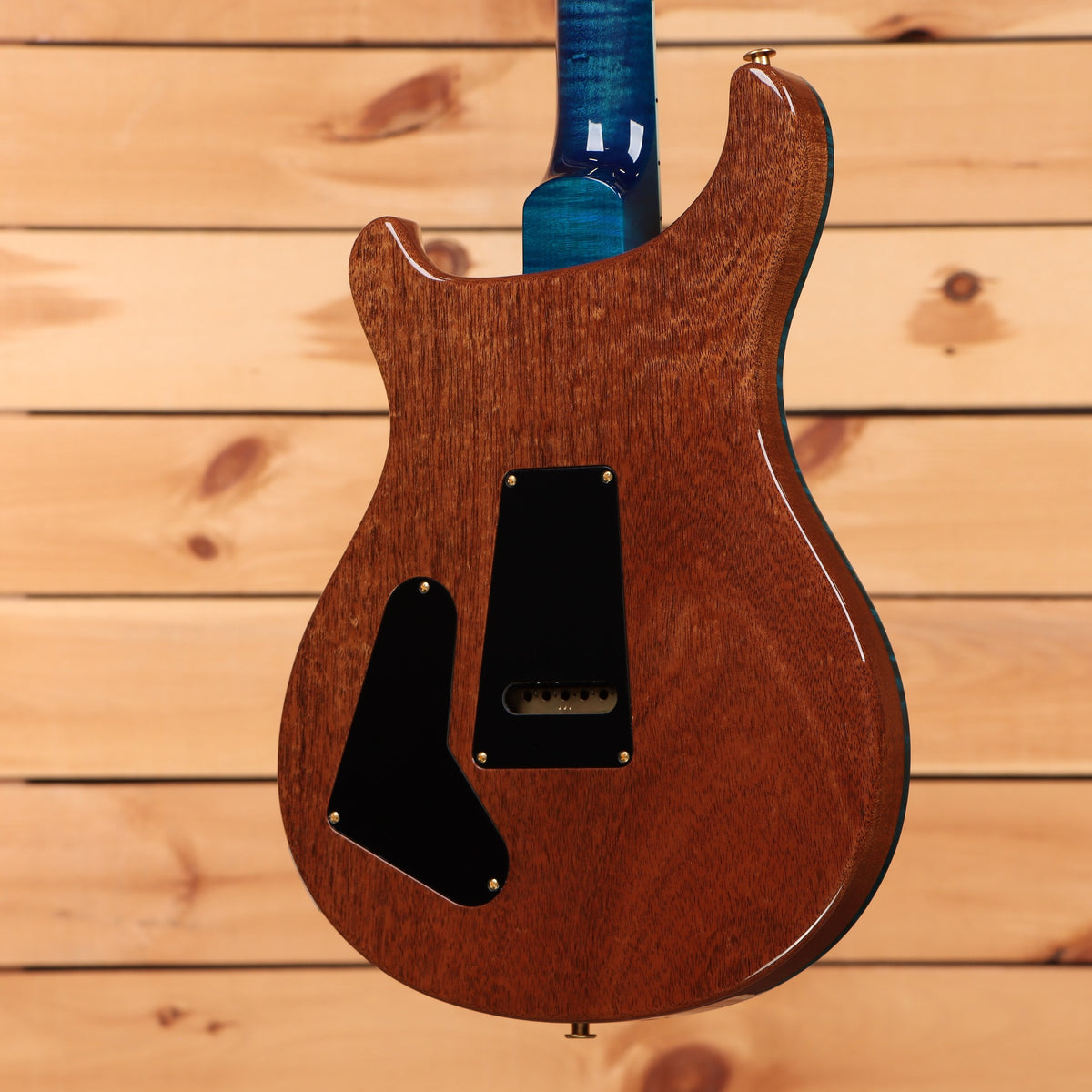PRS Wood Library McCarty Tremolo electric guitar Arctic Blue with mahogany back and gold hardware