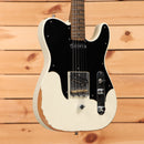 Fender John Osborne Telecaster electric guitar Olympic White heavy relic finish with black pickguard and single-coil pickups
