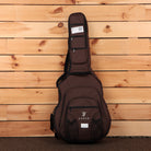 Furch Blue BARc-CMa acoustic guitar gig bag brown padded case with multiple zip pockets and shoulder strap