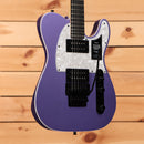 Fender LTD Player Fusion Telecaster HH electric guitar Aura Metallic with dual humbuckers and pearl pickguard