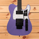 Fender Player Fusion Telecaster HH FR electric guitar Aura Metallic with dual humbuckers and Floyd Rose locking bridge