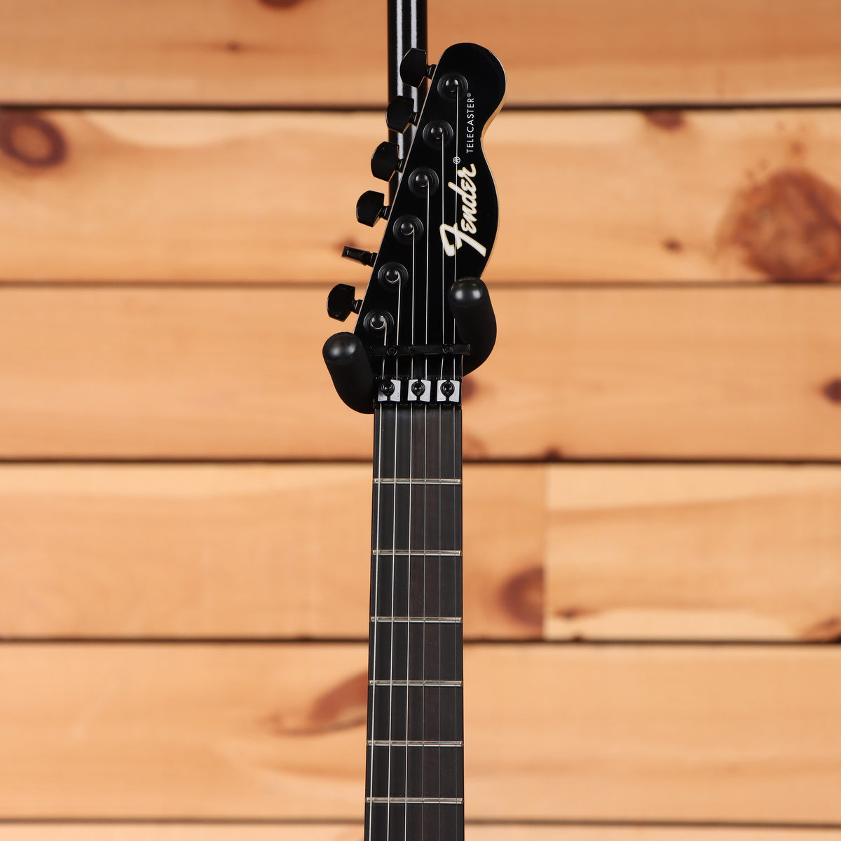 Fender LTD Player Fusion Telecaster HH Aura Metallic electric guitar with black hardware and ebony fretboard