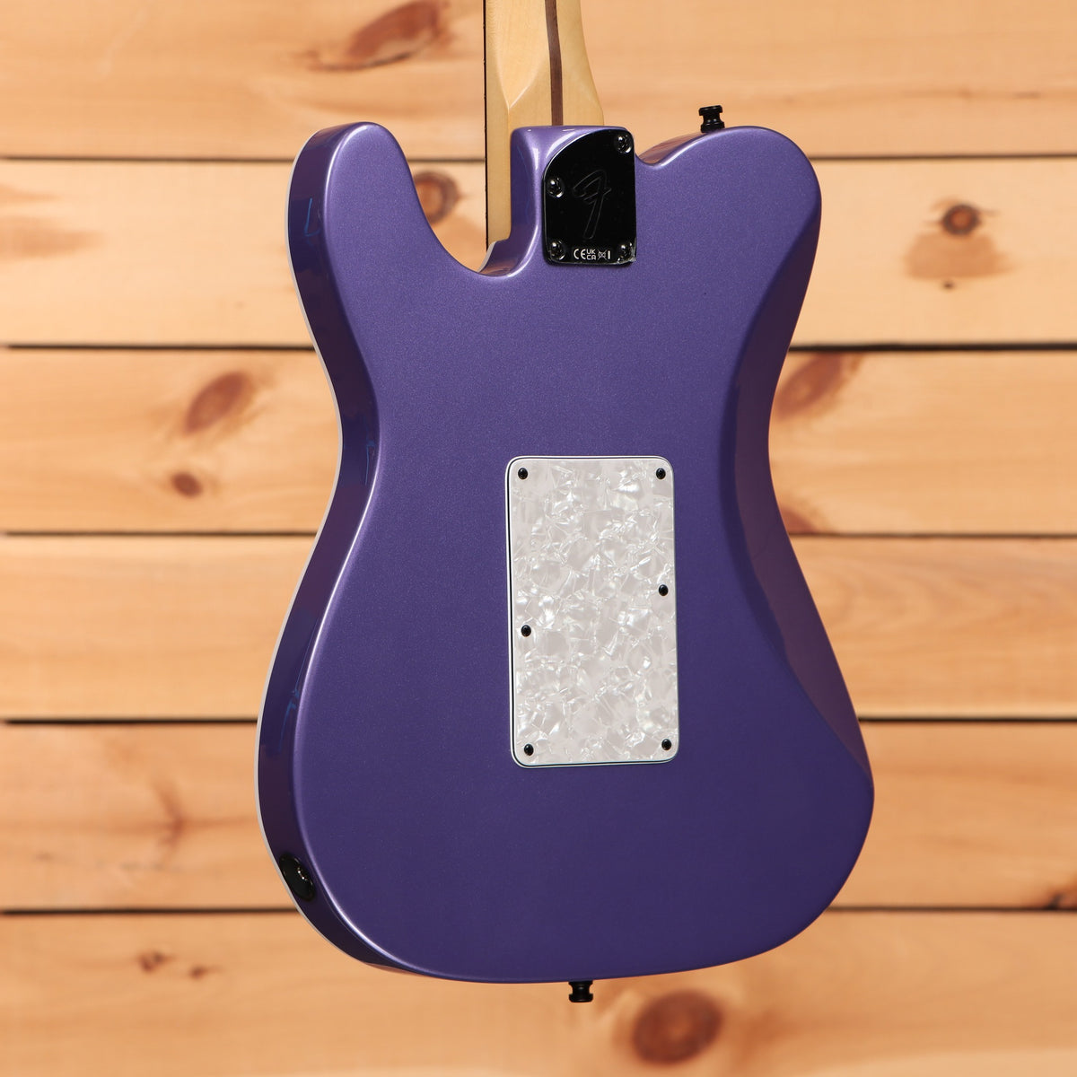 Fender LTD Player Fusion Telecaster HH electric guitar Aura Metallic with pearloid back plate and maple neck