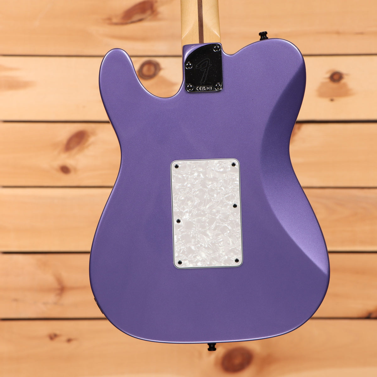 Fender LTD Player Fusion Telecaster HH electric guitar Aura Metallic with pearl backplate and maple neck