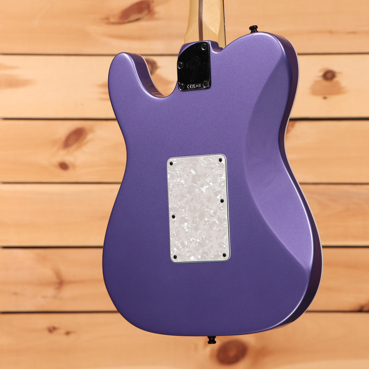 Fender LTD Player Fusion Telecaster HH electric guitar Aura Metallic with pearloid back plate and maple neck