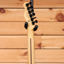 Fender LTD Player Fusion Telecaster HH Aura Metallic electric guitar maple neck with black tuners rear headstock view