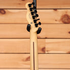 Fender LTD Player Fusion Telecaster HH Aura Metallic electric guitar maple neck with black tuners rear headstock view
