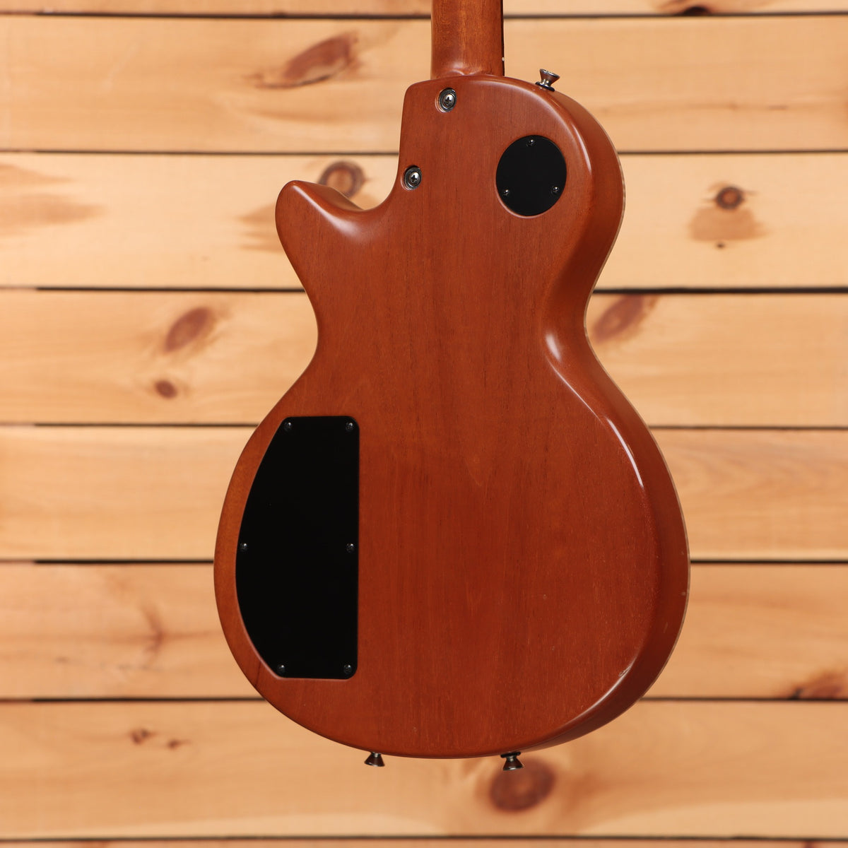 Tom Anderson Bulldog electric Les Paul-style guitar Satin Natural Red with mahogany back and control cavity cover