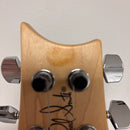 PRS CE-24 electric guitar McCarty Burst maple neck headstock with chrome tuners back view