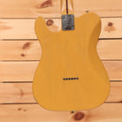 Fender Player Plus Nashville Telecaster electric guitar Butterscotch Blonde body back with silver neckplate