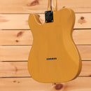 Fender Player Plus Nashville Telecaster electric guitar Butterscotch Blonde body back with string-through ferrules