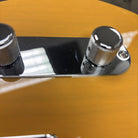 Fender Player Plus Nashville Telecaster electric guitar Butterscotch Blonde chrome knobs and control plate detail