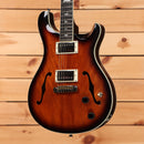 PRS SE Hollowbody semi-hollow electric guitar Tobacco Sunburst with dual humbuckers and bird inlays