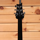 PRS SE Hollowbody electric guitar Tobacco Sunburst black headstock back with chrome tuners