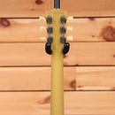 Gibson Les Paul Standard 50s electric guitar TV Yellow headstock back showing cream tuner buttons and Made in USA stamp