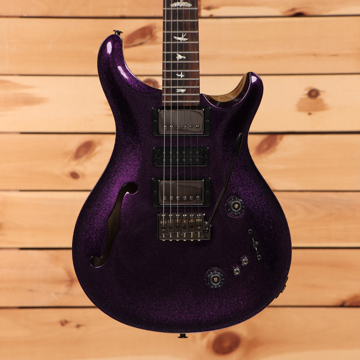 PRS Special Semi-Hollow electric guitar Purple Sparkle finish with dual humbuckers and f-hole