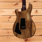 PRS Special Semi-Hollow electric guitar Purple Sparkle with natural walnut back and black hardware rear view