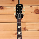 Gibson 1960 Les Paul Reissue Light Aged Tomato Soup Burst electric guitar with rosewood fretboard and trapezoid inlays