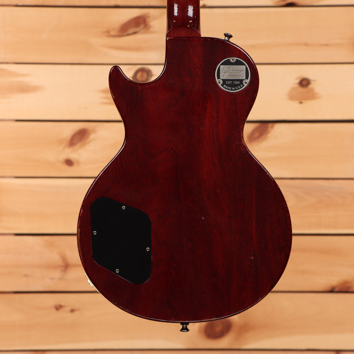 Gibson 1960 Les Paul Reissue Light Aged electric guitar Tomato Soup Burst mahogany back with cavity cover plate