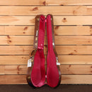 Gibson 1960 Les Paul Reissue hardshell case brown exterior red velvet interior with gold latches