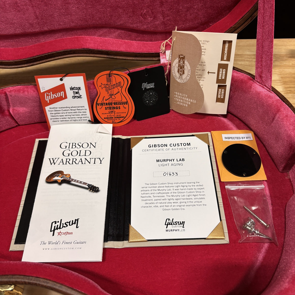 Gibson 1960 Les Paul Reissue Light Aged Tomato Soup Burst Murphy Lab Certificate of Authenticity and case candy documentation