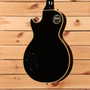 Gibson 1968 Les Paul Custom Reissue Light Aged electric guitar Ebony with cream body binding and gold hardware