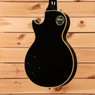 Gibson 1968 Les Paul Custom Reissue Light Aged electric guitar Ebony with cream body binding and gold hardware