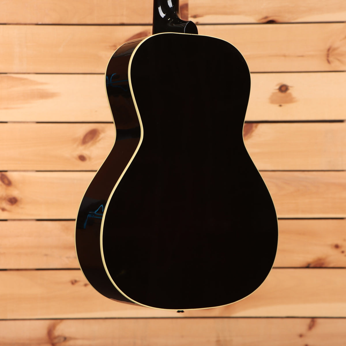 Gibson L-00 Original parlor acoustic guitar Vintage Sunburst with cream body binding shown from rear