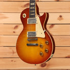 Gibson 1959 Les Paul Standard Reissue Heavy Aged electric guitar Faded Peach Burst with dual humbuckers and gold hardware