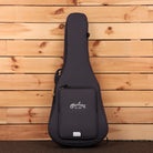 Martin DSS-16E 1935 Burst acoustic guitar in dark gray padded gig bag with C.F. Martin & Co. logo pocket
