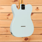 Fender Limited American Professional Classic Telecaster electric guitar Sonic Blue with chrome neck plate back view