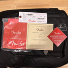 Fender Limited American Professional Classic Telecaster Sonic Blue gig bag with certificate of authenticity and documentation