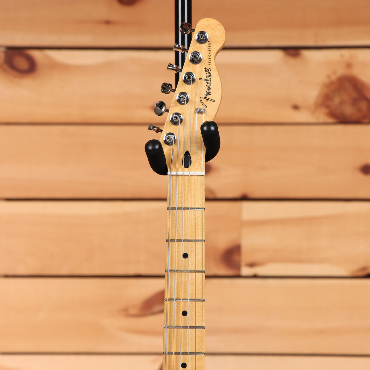 Fender 75th Anniversary Player II Baritone Telecaster Lake Placid Blue electric guitar with maple fretboard