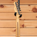Fender 75th Anniversary Player II Baritone Telecaster Lake Placid Blue maple neck with chrome tuners rear view