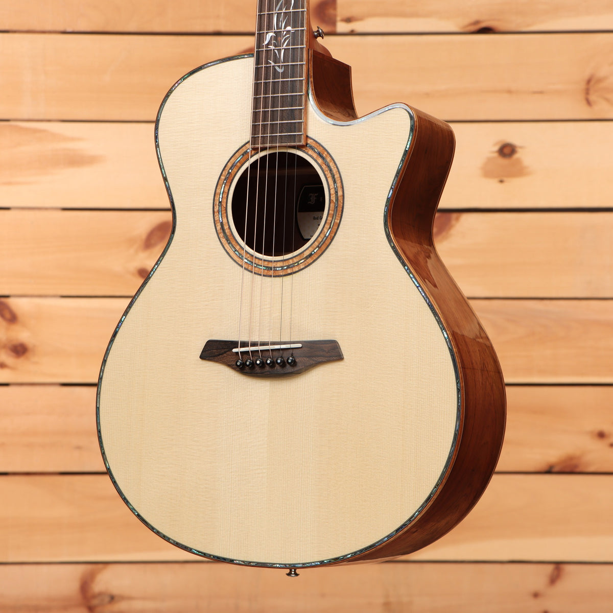 Furch LTD Backstage Red Gc-LX a C12 Natural acoustic-electric guitar with spruce top and abalone binding cutaway