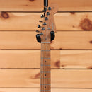 Fender Limited American Professional Classic Stratocaster Daphne Blue electric guitar with maple fretboard and chrome tuners