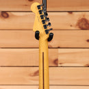 Fender American Professional Stratocaster electric guitar 3-Tone Sunburst maple neck with chrome tuners back headstock view