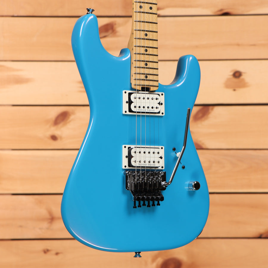 Charvel American Neo-Classic San Dimas Style 1 electric guitar Robin's Egg Blue with dual Seymour Duncan humbuckers and Floyd