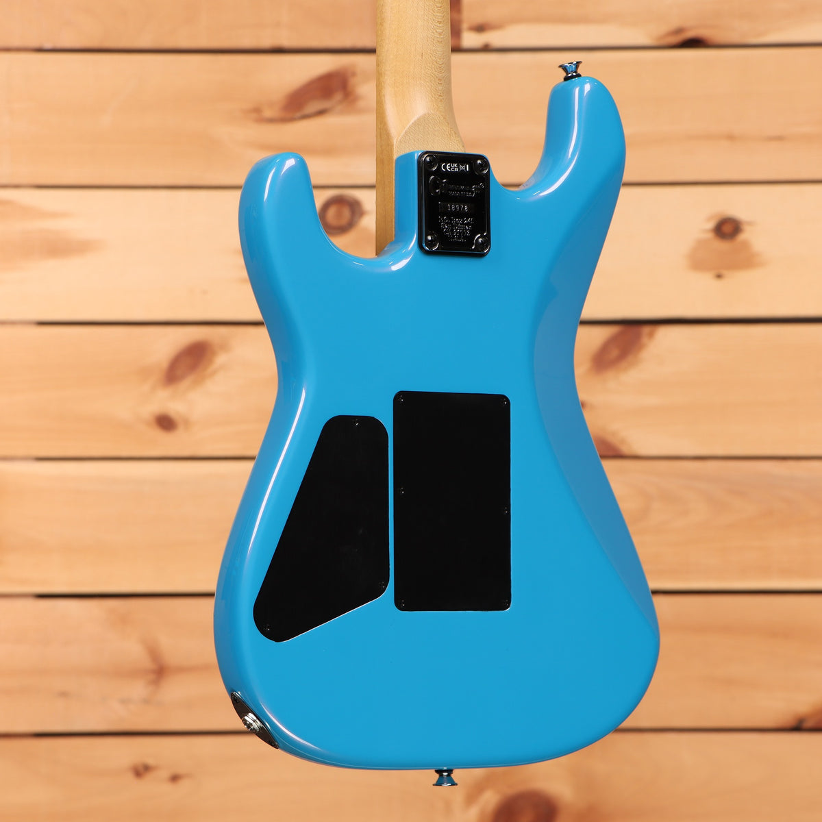 Charvel American Neo-Classic San Dimas Style 1 electric guitar Robin's Egg Blue with rear cavity covers and maple neck