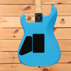 Charvel American Neo-Classic San Dimas Style 1 electric guitar Robin's Egg Blue with maple neck rear view