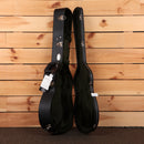 Martin 000-18 acoustic guitar hardshell case black tolex with green plush interior and silver latches