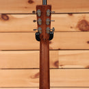 Martin D-28 dreadnought acoustic guitar Natural with Aging Toner showing mahogany neck back and chrome Grover tuners