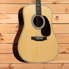 Martin D-41 dreadnought acoustic guitar Natural with Aging Toner spruce top tortoise pickguard and herringbone binding
