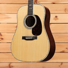 Martin D-41 dreadnought acoustic guitar Natural with Aging Toner spruce top with tortoise pickguard and abalone binding