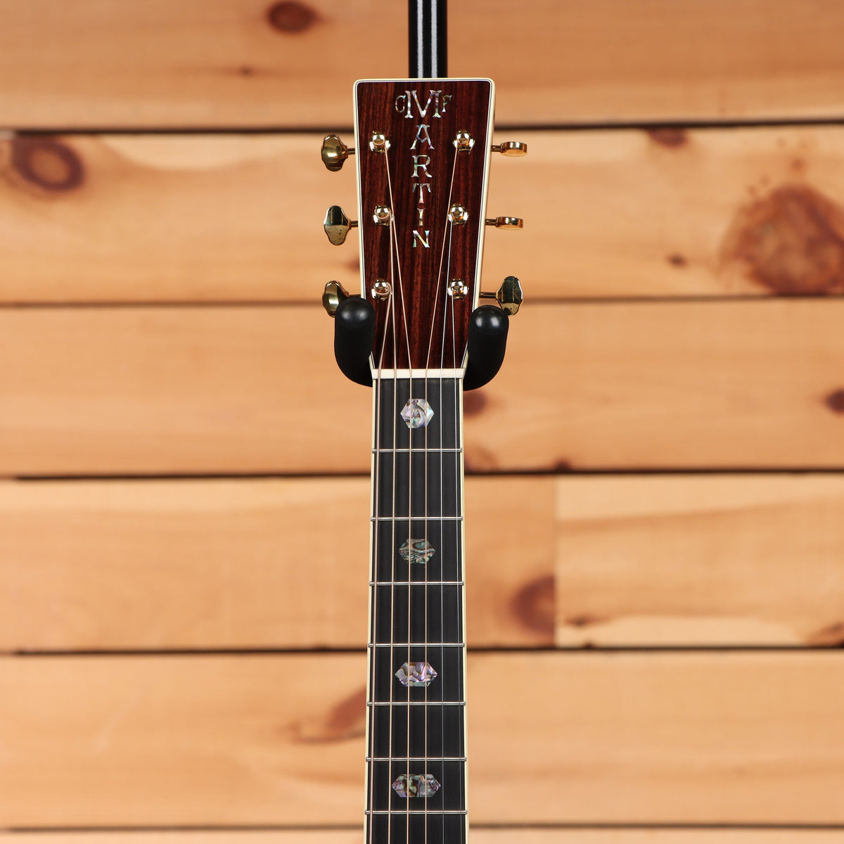 Martin D-41 dreadnought acoustic guitar Natural with Aging Toner ebony fretboard with abalone diamond inlays and gold tuners