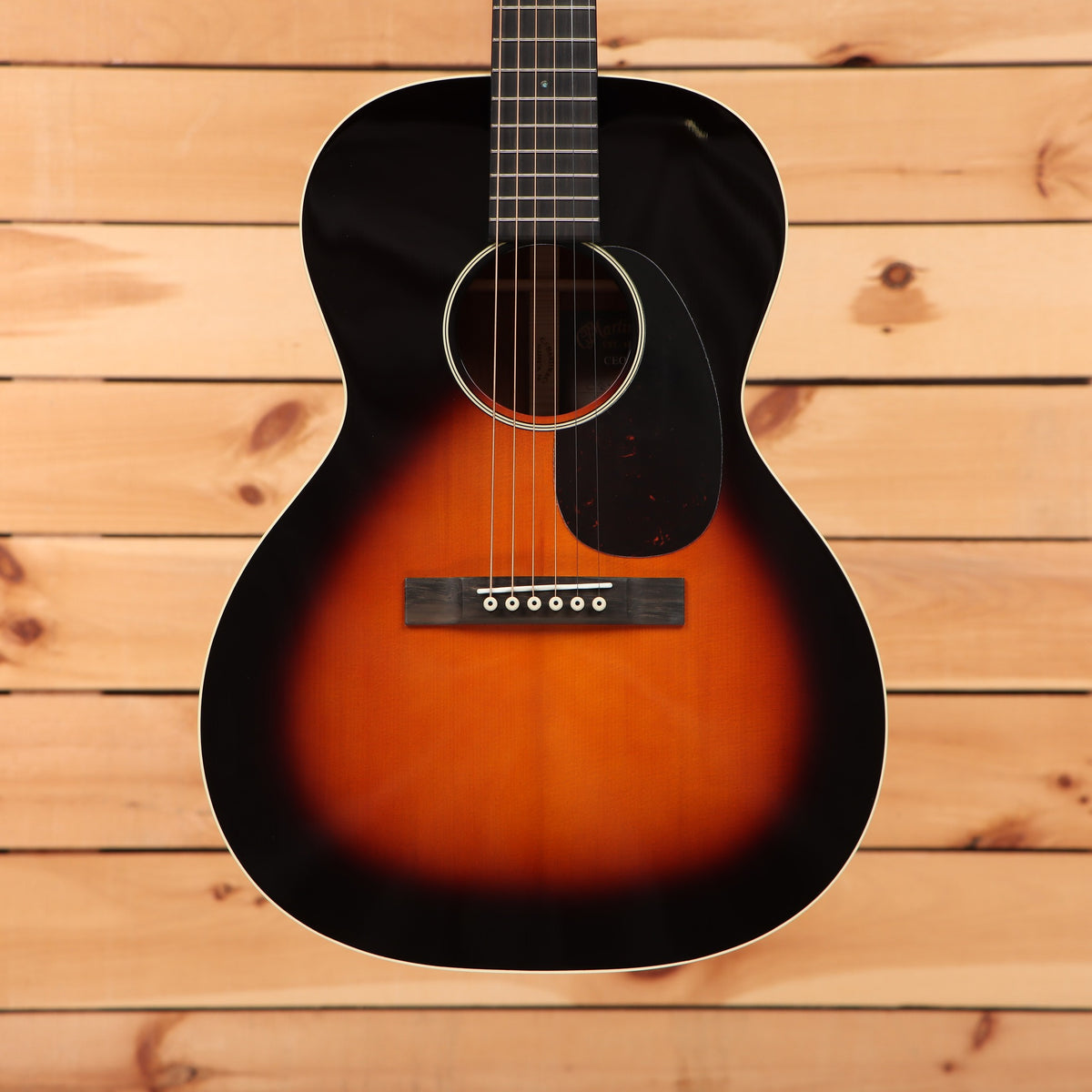 Martin CEO-7 Concert acoustic guitar Autumn Sunset sunburst finish with tortoiseshell pickguard and ebony fretboard